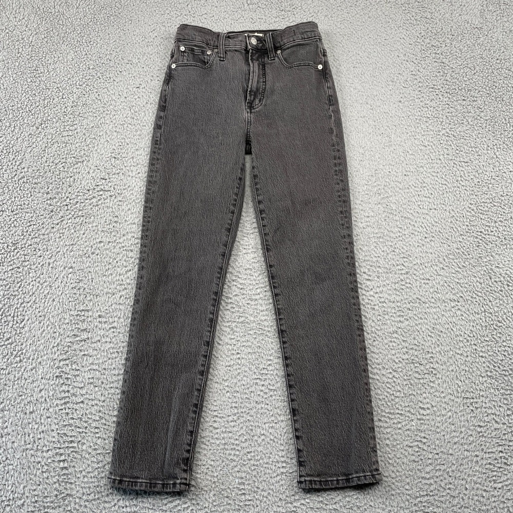 Madewell Jeans Womens 24 Black The Perfect Vintage Jean Slim Tapered High Rise